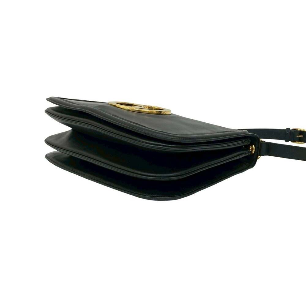 GUCCI Black Leather Shoulder Bag - Picture 8 of 10